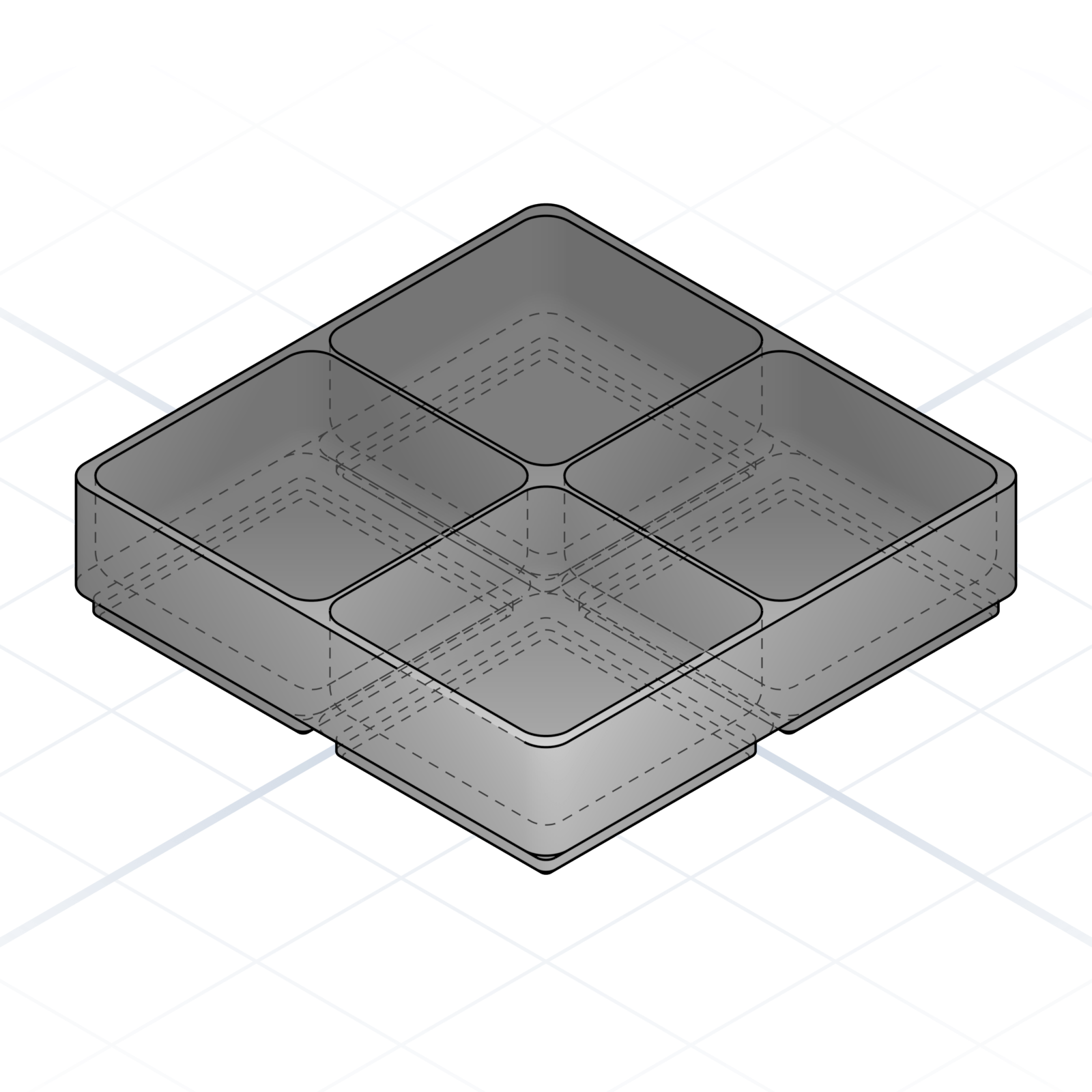 Partitioned bin