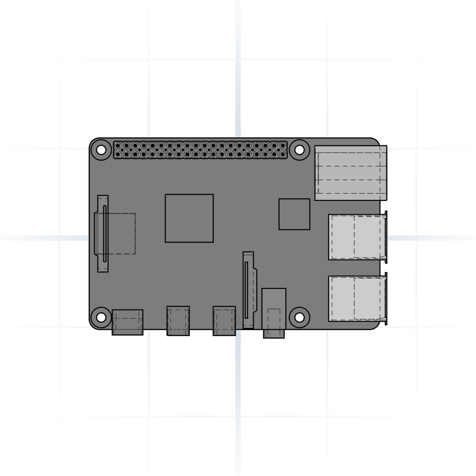 Raspberry Pi 4 mount
