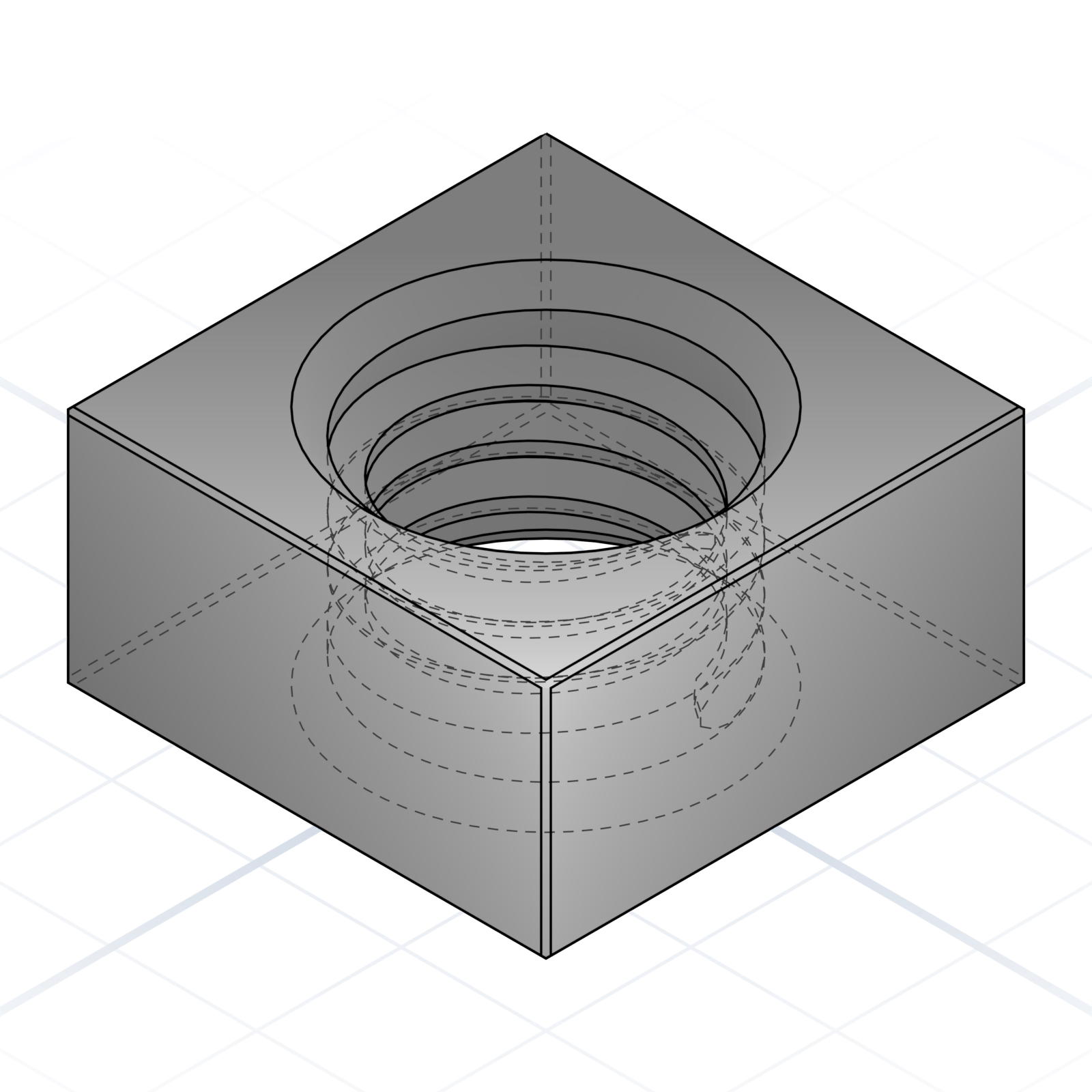Square nut