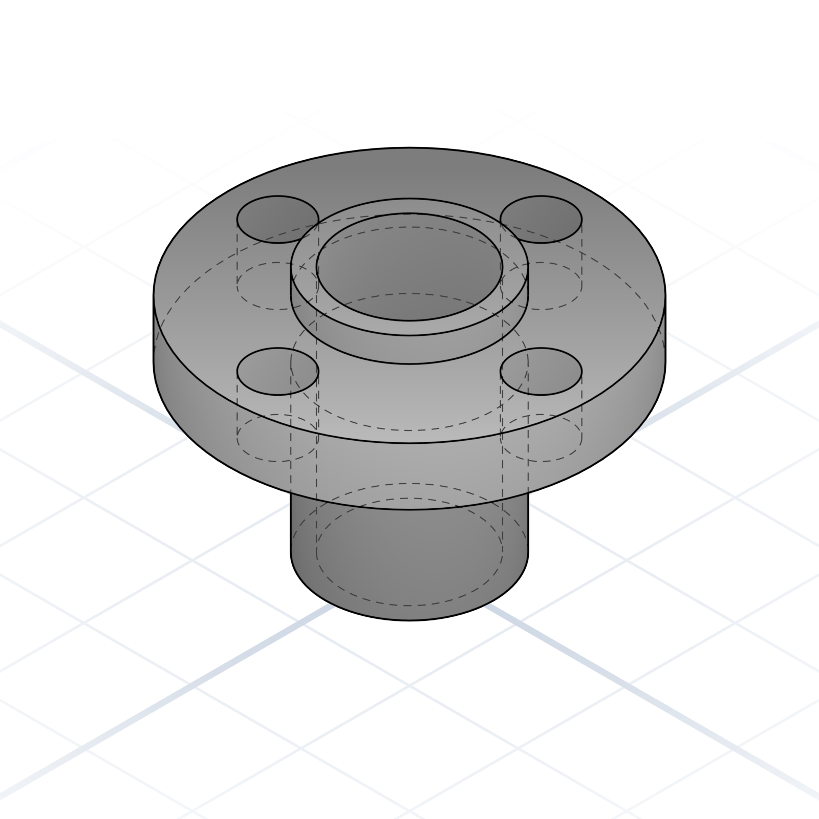 T8 brass nut