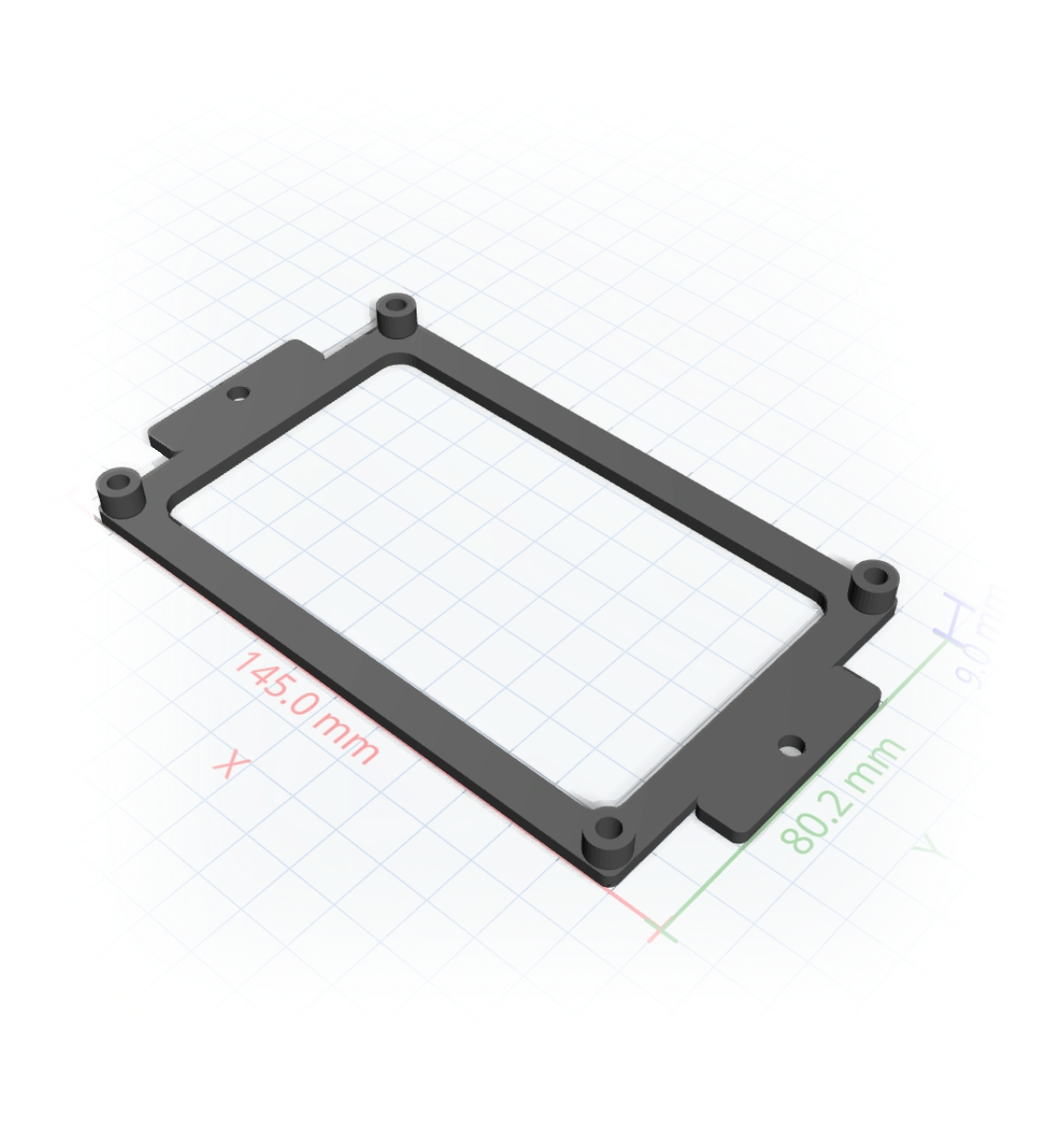 A mounting bracket generated from a text description