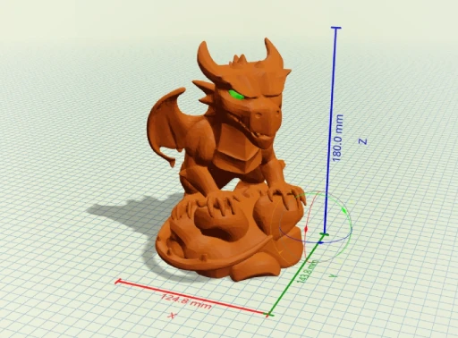 A sculpted organic figurine generated for 3D printing