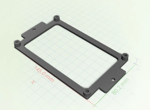 A parametric part generated from an image with adjustable dimensions